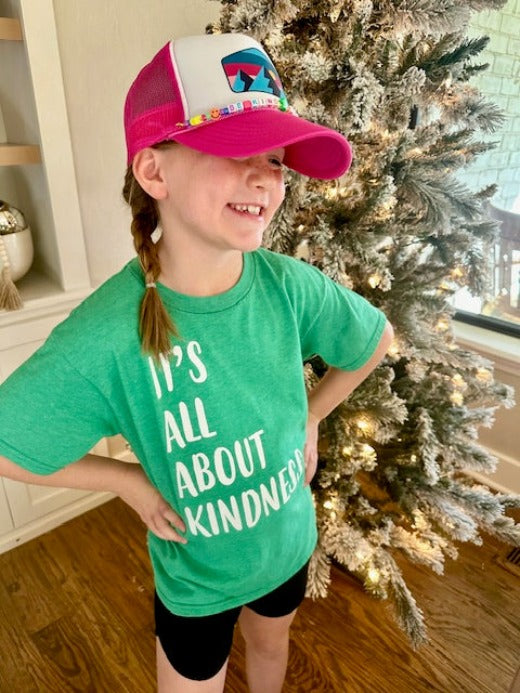 YOUTH BRAVETELLER TRUCKER - Pink and White